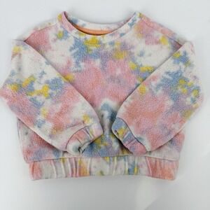 Cat & Jack Toddler Girls Tie Dye Sweatshirt Pullover Cozy Top Size 2T